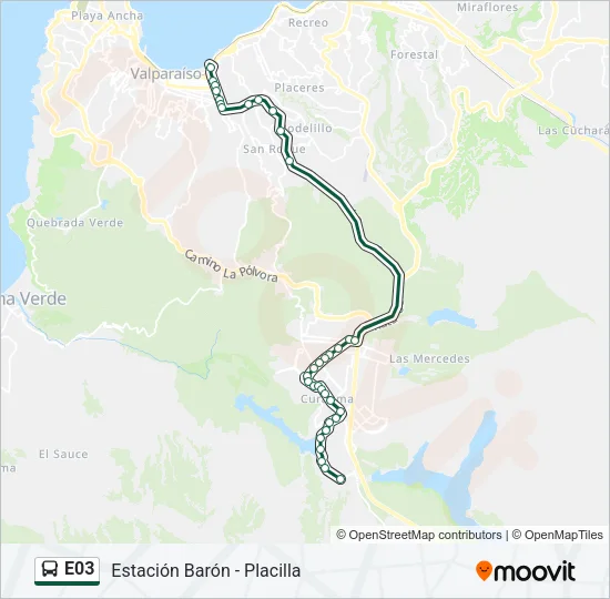 E03 Bus Line Map