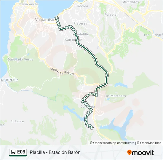 E03 Bus Line Map
