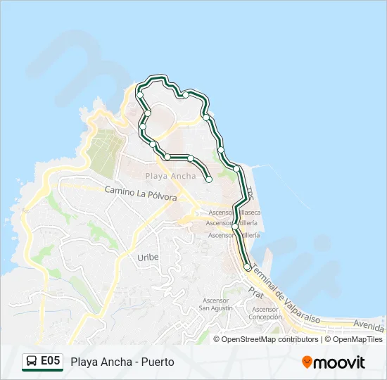 E05 Bus Line Map