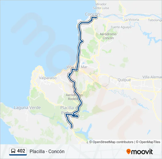 402 Bus Line Map