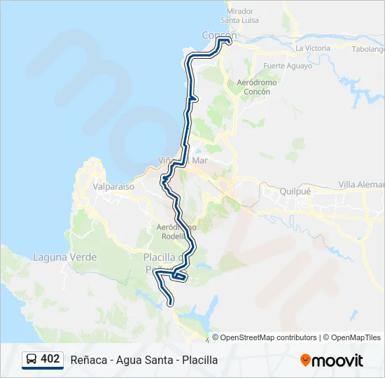 402 Bus Line Map