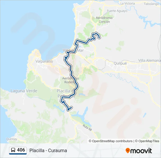 406 Bus Line Map