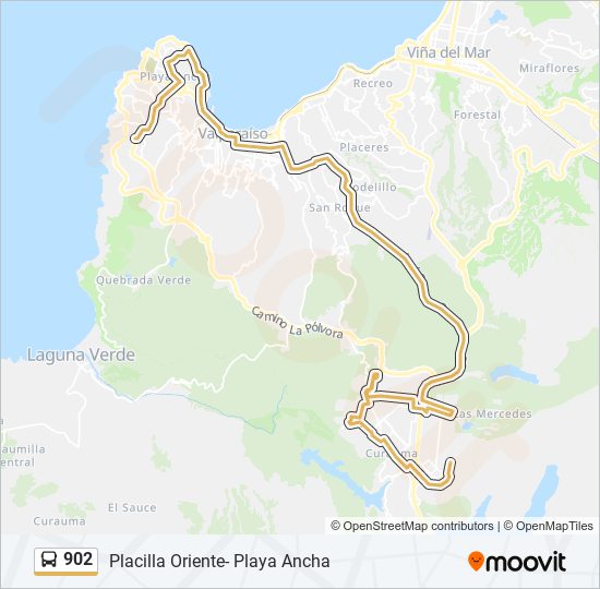 902 bus Line Map