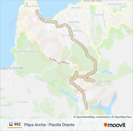 902 Bus Line Map