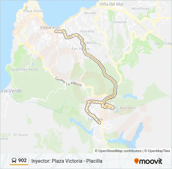 902 Bus Line Map