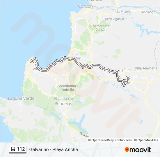 112 Bus Line Map
