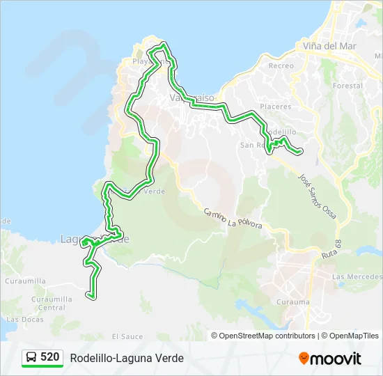 520 Bus Line Map