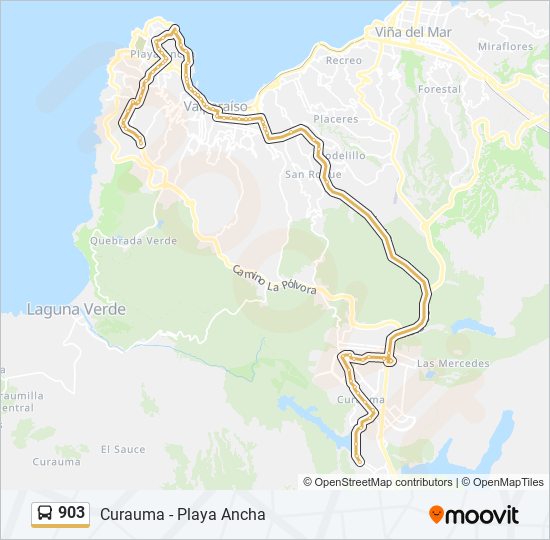 903 bus Line Map