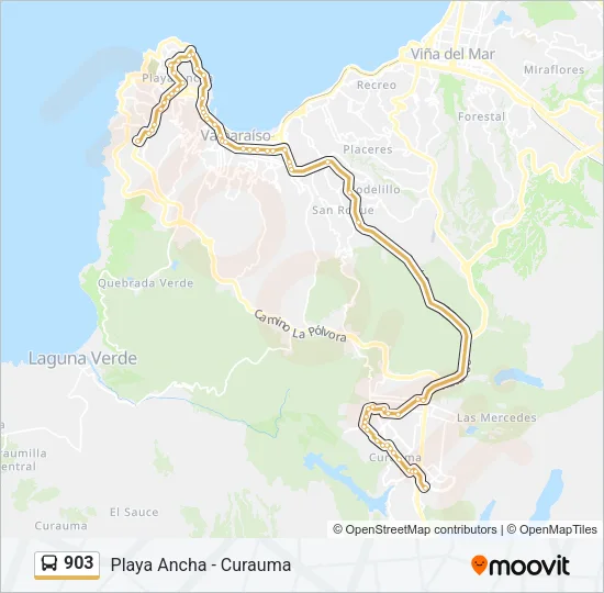 903 Bus Line Map