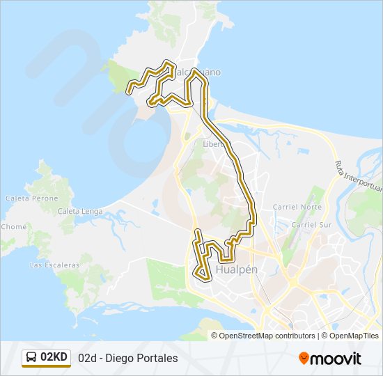 02KD Bus Line Map