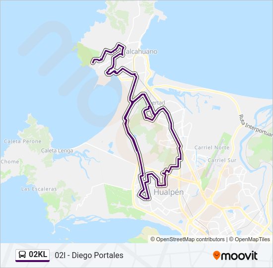 02KL Bus Line Map