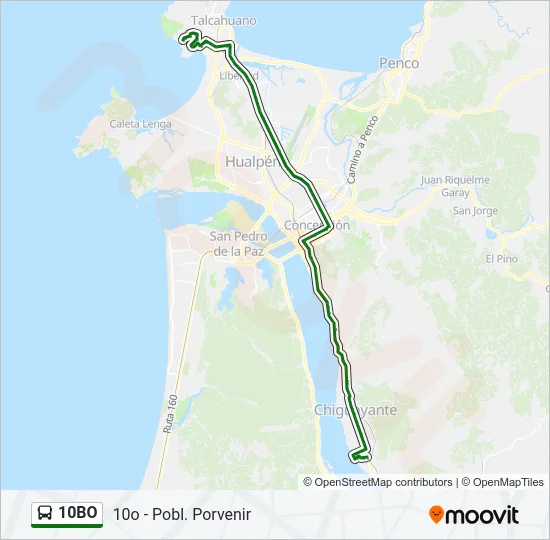 10BO Bus Line Map