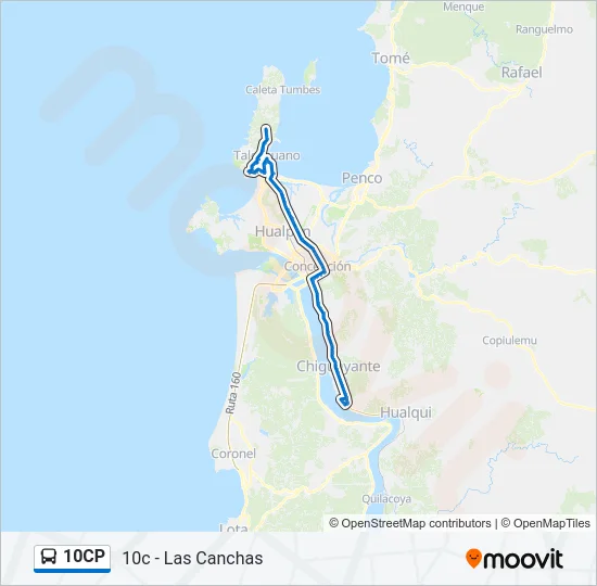10CP Bus Line Map