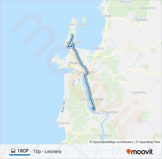 10CP Bus Line Map