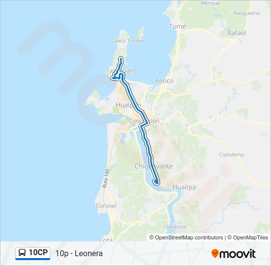 10CP Bus Line Map