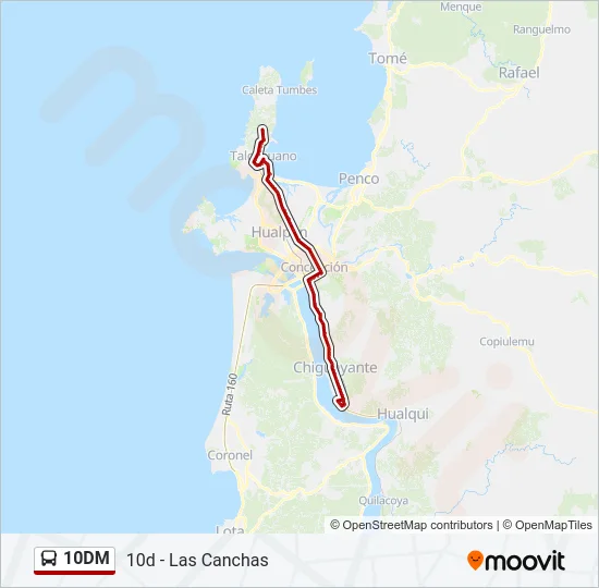 10DM Bus Line Map