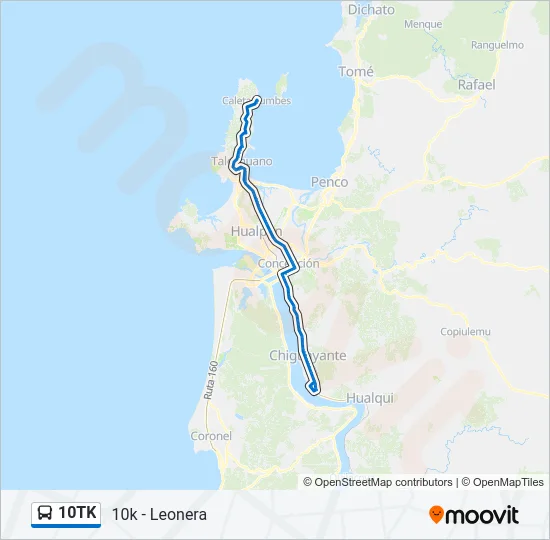 10TK Bus Line Map