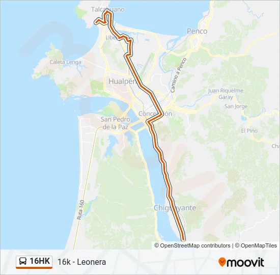 16HK Bus Line Map
