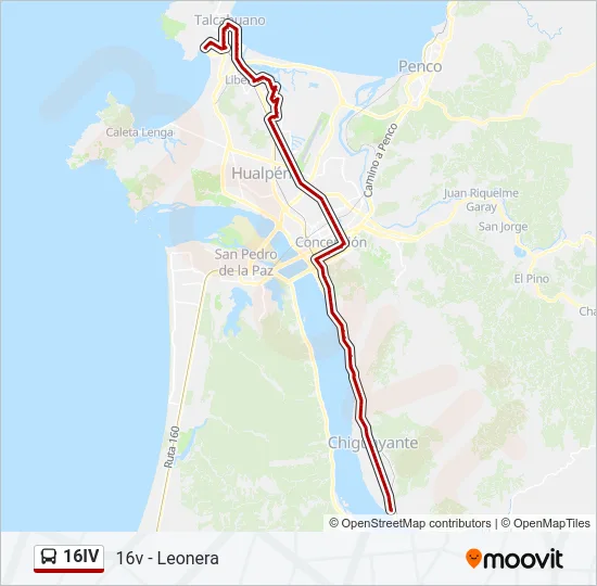 16IV Bus Line Map