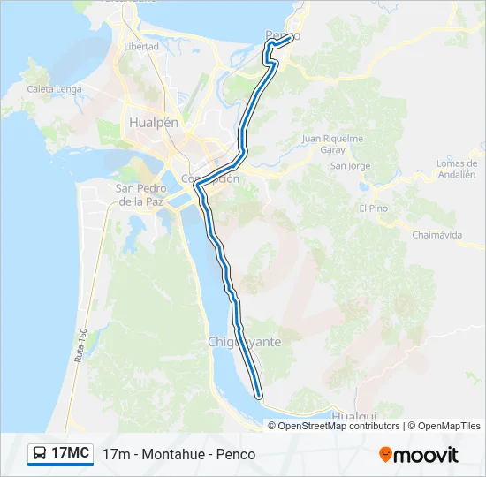 17MC Bus Line Map