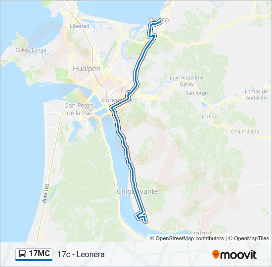 17MC Bus Line Map