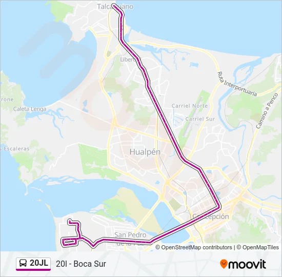 20JL Bus Line Map