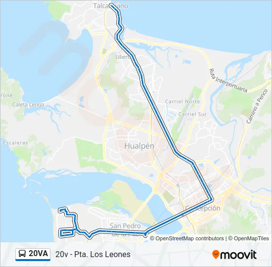 20VA Bus Line Map