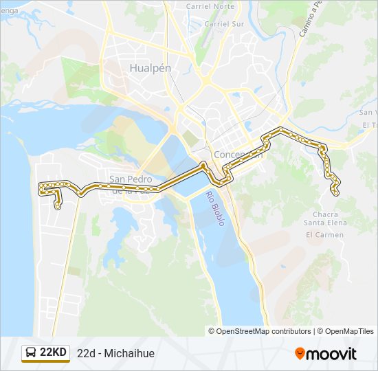 22KD Bus Line Map