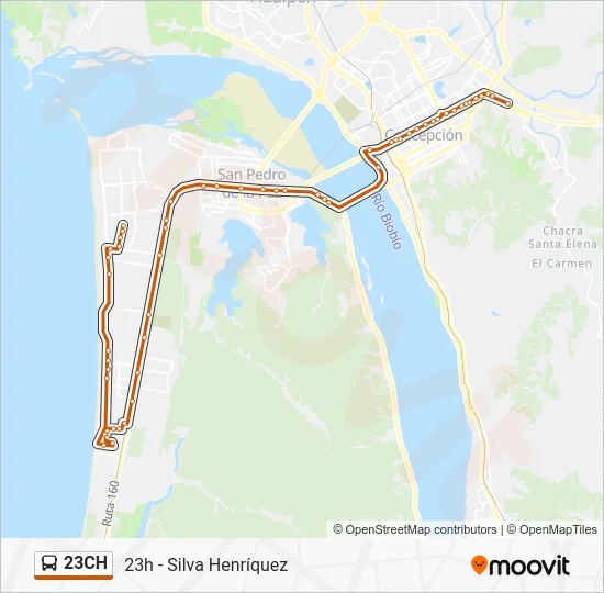 23CH Bus Line Map
