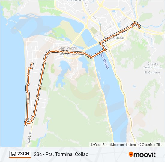 23CH Bus Line Map