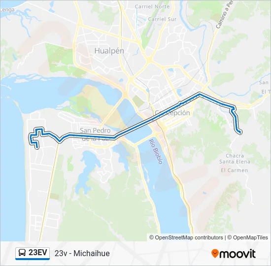 23EV Bus Line Map
