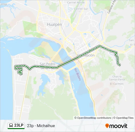 23LP Bus Line Map
