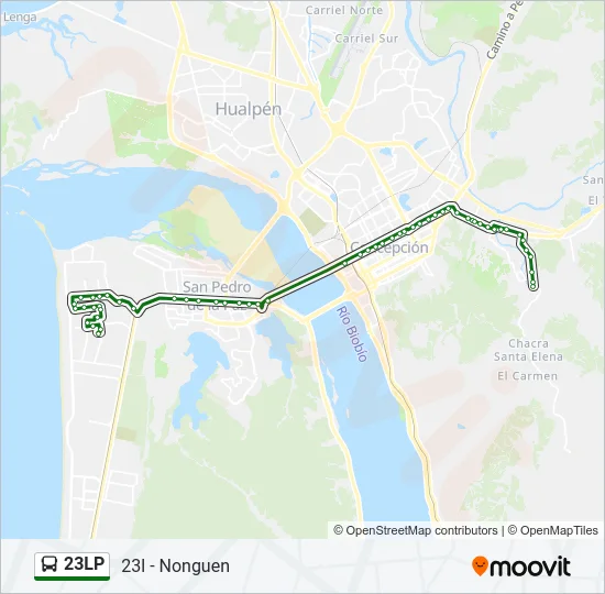23LP Bus Line Map