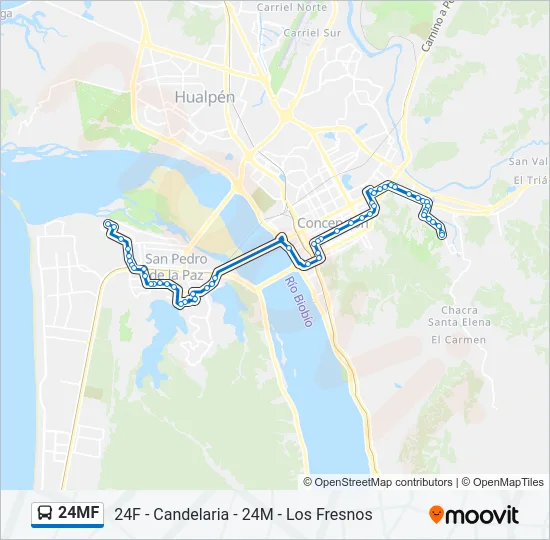 24MF Bus Line Map