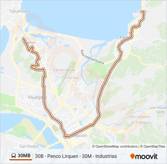 Mapa de 30MB de autobús