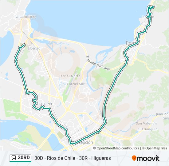 30RD Bus Line Map