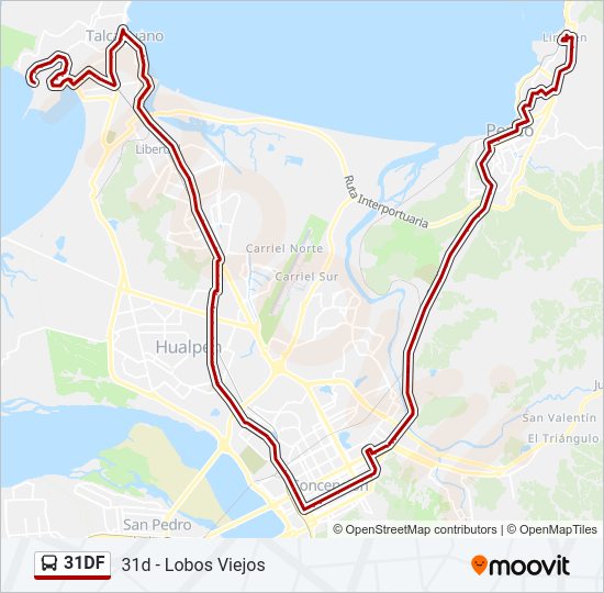 Mapa de 31DF de autobús