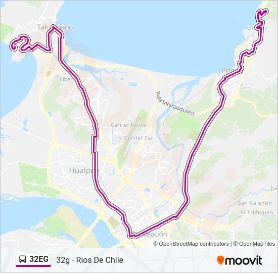 32EG Bus Line Map