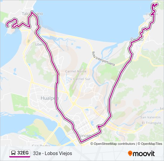 32EG Bus Line Map