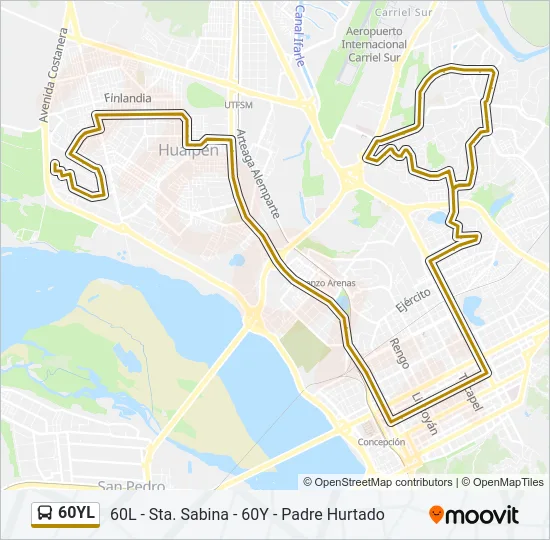 60YL Bus Line Map