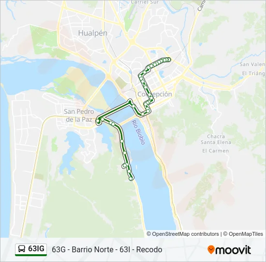 63IG Bus Line Map