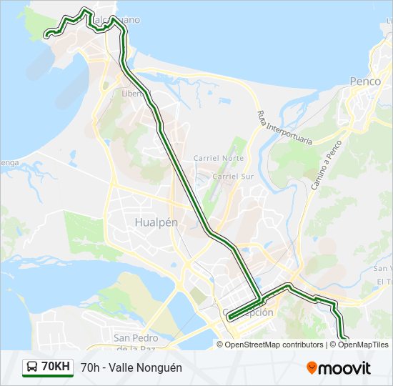 70KH Bus Line Map
