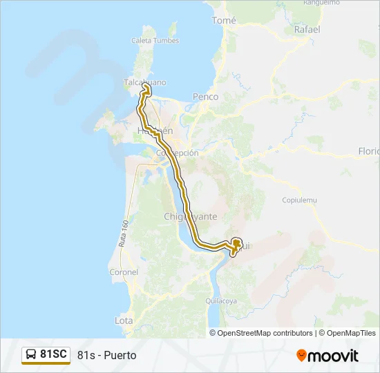 81SC Bus Line Map