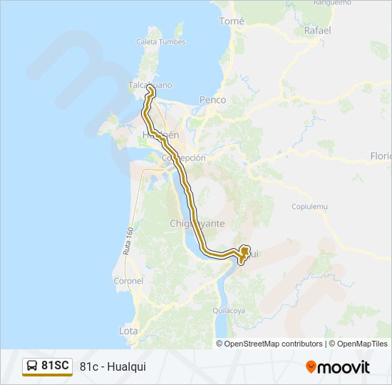 81SC Bus Line Map