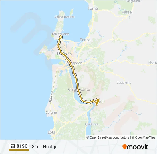 81SC Bus Line Map