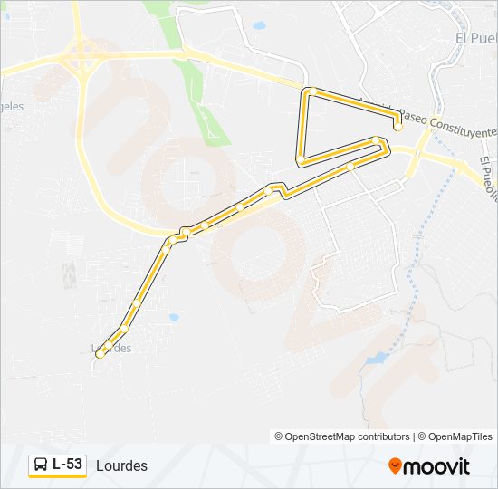 L-53 bus Line Map