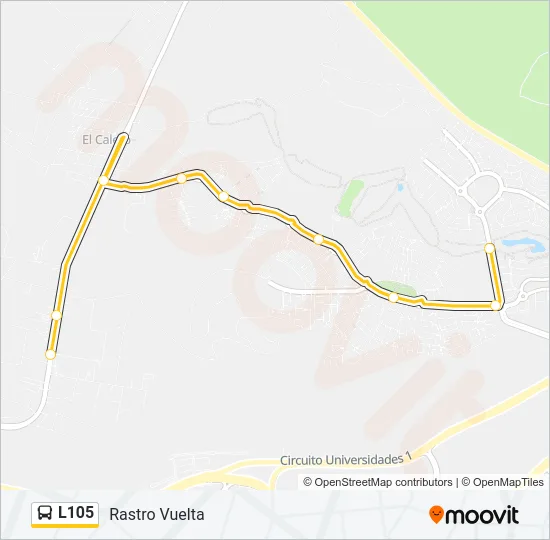 L105 Bus Line Map