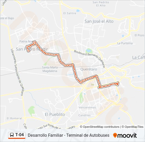 T-04 Bus Line Map