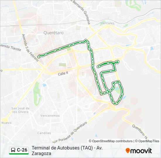 C-26 Bus Line Map