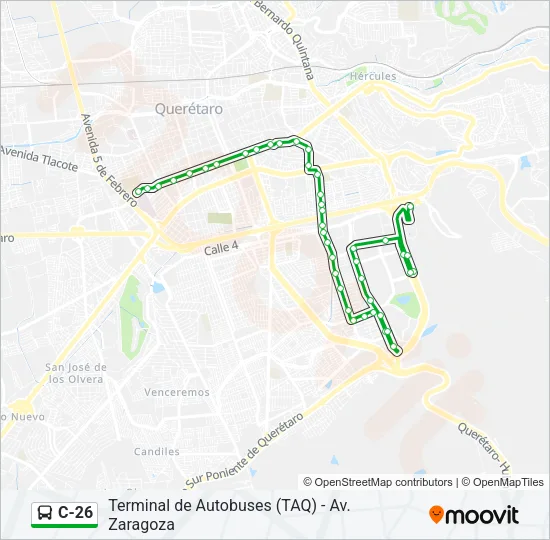 C-26 Bus Line Map